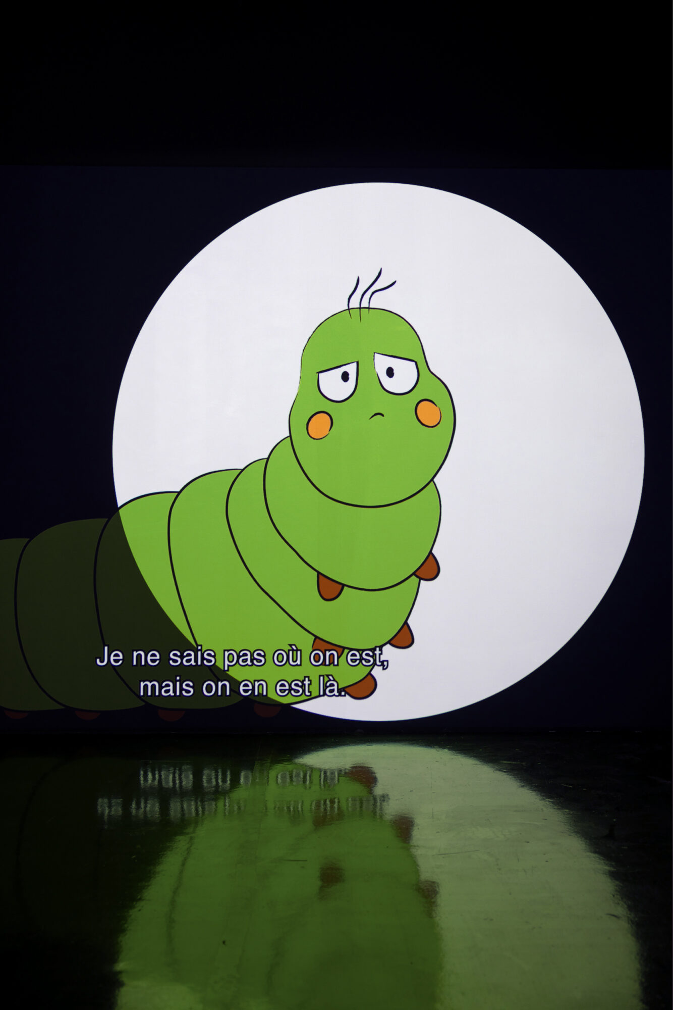 La poursuite - Maxime Bichon / The Worst Caterpillar in the World
2023
Cartoon, 25 min. 9 sec. loop.